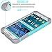 Tekcoo Galaxy S5 Case, [Tmajor] Sturdy [Turquoise/Grey] Shock Absorbing Hybrid Rubber Plastic Impact Defender Rugged Slim Hard Case Cover Bumper for Samsung Galaxy S5 S V I9600 GS5 All Carriers