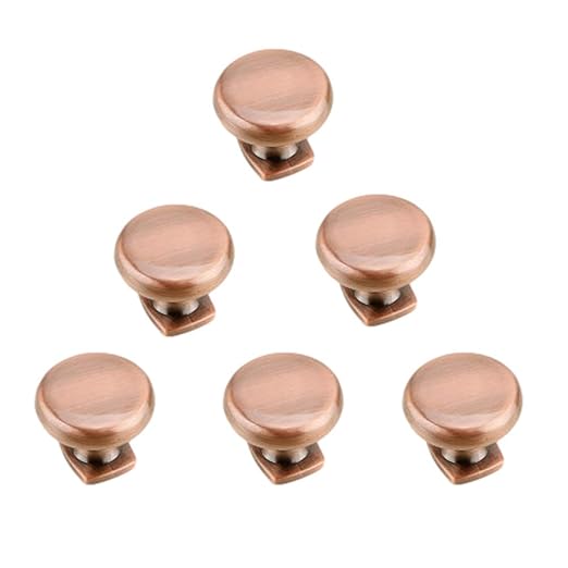 5/6 Stück Schrankgriffe, Rote Bronze Kabinettknöpfe,Türknauf im Vintage