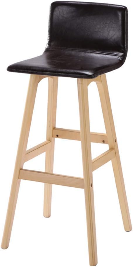 Amazon Com Qqxx Barstools Solid Wood High Stool Simple Style