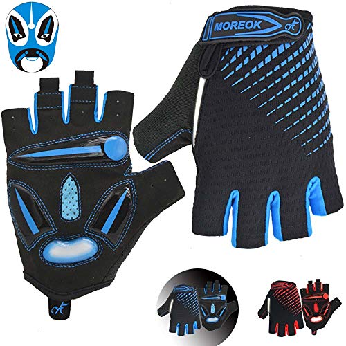 image for BIKINGMOREOK Cycling Gloves Half Finger Shockproof MTB Bike Gloves Ref