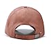 JOOWEN 6 Panel Faux Suede Leather Classic Adjustable Plain Hat Baseball Cap (Blush)