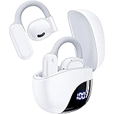 AI Translation Earbuds Real Time 164 Languages 80H Playtime Translator Ear Buds Audifonos Traductores Inglés Español Wireless Earphones Bluetooth Headphone for Travel Business Meeting Learning White