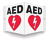 Accuform PSP609 Projection Sign 3D, "AED" with