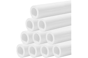 LESSO AMERICA LESSO 10 PCS 3/4" PVC Pipe Furniture Grade, 3.28 FT feet DIY PVC Projects Set for Spring, Home, Greenhouse, Garden, Farm, Workshop, Summer, Sch.40 White [40" x 10 Pack]