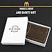 Rachiba Leather Bifold Wallet With Money Clip–Light-Brown Genuine Leather Wallet
