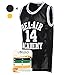 AFLGO Fresh Prince of Bel Air #14 Basketball Jersey S-XXXL - 90's Clothing Throwback Will Smith Costume Athletic Apparel Clothing Top Bonus Combo Set with Wristbands