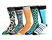 Mens 5 Pack Crew/Dress Socks – Versatile For Any Occasion By VYBE Size (9-13) (Large, Combo 5)
