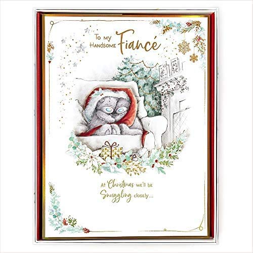Me To You Bear Handsome Fiance Luxury Boxed Christmas Card