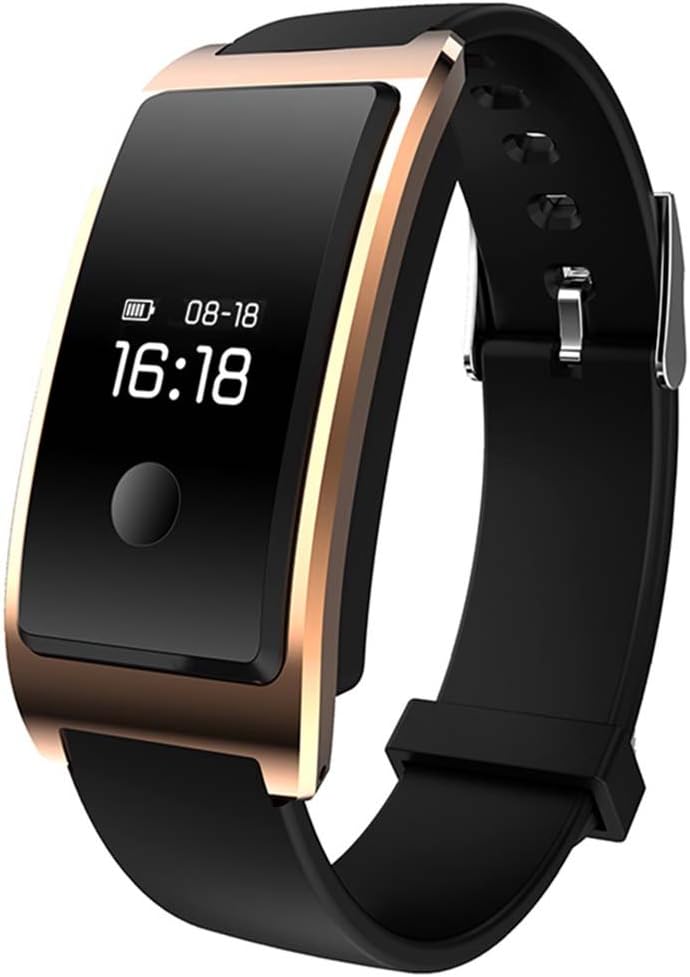 Activity Tracker Watch, DeYounยฎ Fitness Band Smart Wristband Fitness Tracker with Heart Rate / Sleep Monitor IP68 Waterproof Pedometer Bracelet Compatible with IOS Iphone and Android Smartphone (Gold)
