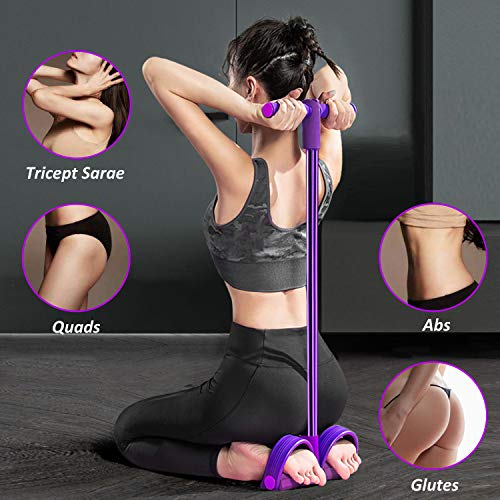 Pikabo-Pedal-Resistance-Band-4-Tubes-Fitness-Sit-Up-Pull-Rope-Bodybuilding-Tension-Rope-Elastic-Pull-Rope-Fitness-Equipment-for-Abdomen-Waist-Arm-Yoga-Stretching-Slimming-Training