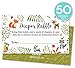 Woodland Diaper Raffle Tickets with Owl and Forest Animals. Pack of 50 Fill In The Blank Unisex Design Suitable for Boy or Girl.