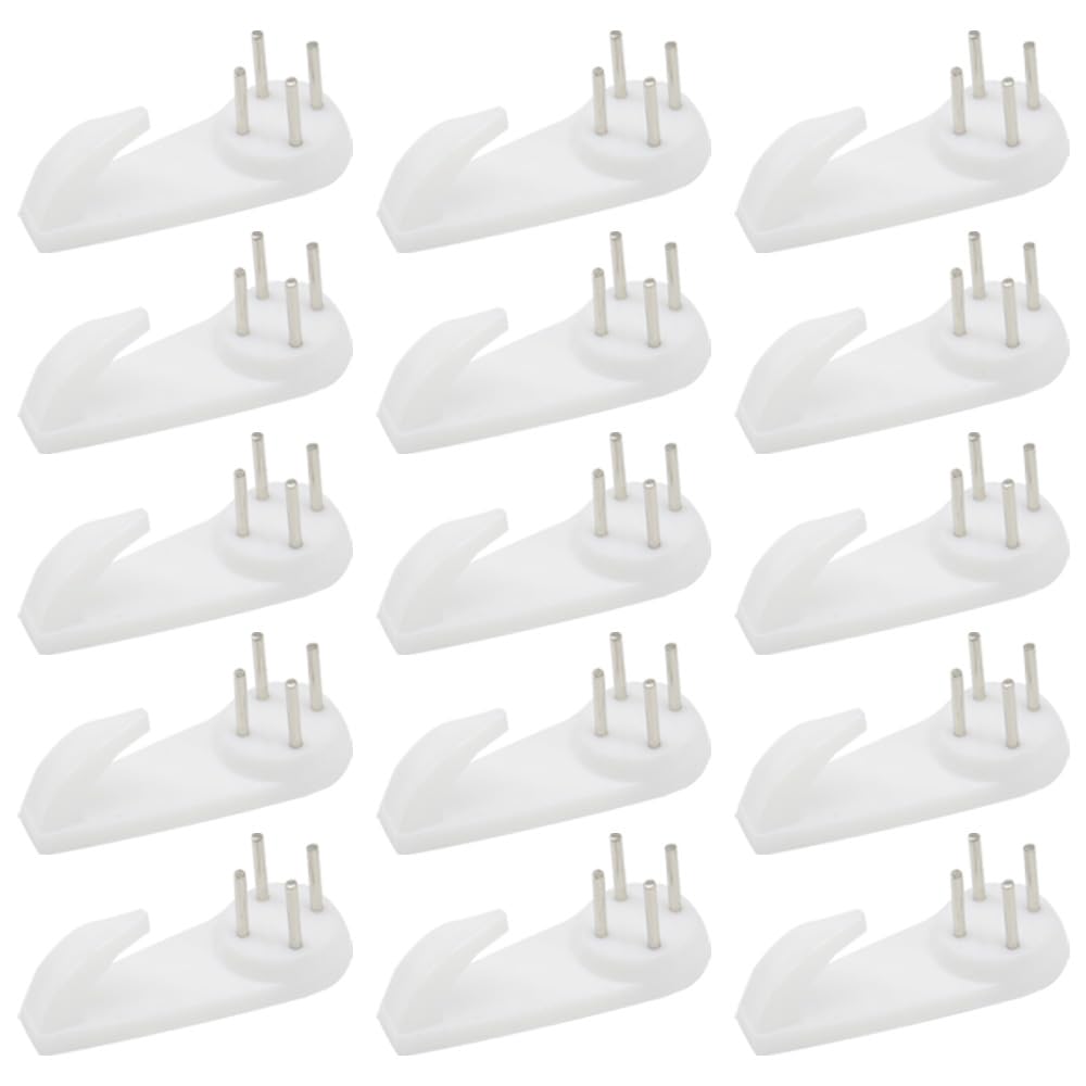 Ruidee 20 PCS Plastic Photo Frames Hooks 50mm Traceless Picture Hanger Hook Invisible Nail Wall Hooks for Hanging Artworks,Paintings,Home Decoration(50MM/SL)