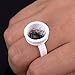 95 Pieces Cup Rings Glue Rings Disposable Plastic Tattoo Glue Holder Nail Art Eyelash Extension Makeup Rings with Storage Box