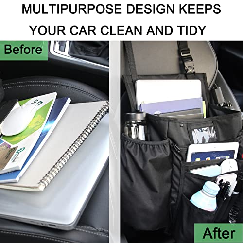 ECWKVN Car Front Seat Organizer Car Seat File Organizer, Car Passenger Seat Organizer Law