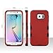 ULAK Galaxy S6 Edge Case, 3 in 1 Shield Shock Absorbing Case with Hybrid Cover Soft Silicone + Hard PC Material Design for Samsung Galaxy S6 Edge (5.1