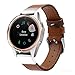 Fenix 5S Leather Watch Bands,YOOSIDE 20mm QuickFit Classic Genuine Leather Replacement Watch Band Strap for Garmin Fenix 5S/Fenix 5S Plus (Brown)