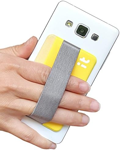Phone Grip / Grip go Cell Phone Holder / Card Holder / Cell Phone Case Wallet / Stick On Wallet / Grip for Phone (Yellow)