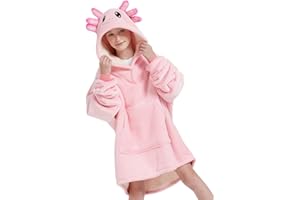 NAFLEAP Blanket Hoodie Women Girls Wearable Blanket Adult Oversized Fleece Sherpa Christmas Sweatshirt Gift for Women Kids