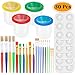 30 Pack Painting Tools Paint Brushes for Kids, Paxcoo Kids Paint Brushes with Paint Cups Paint Palette Tray for Kids Gifts Birthday Art Party School Prizes