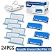 CPAP Filters Fit Respironics Dreamstation 24 Packs:Assemble Filter into Reusable Frame Kit- 12 Ultra-fine+12 Foam-Pollen & Hypoallergenic Fit Philips Respironics Dreamstation-Replacement Supplies