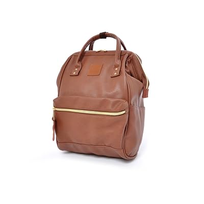 20 inch leather backpack Polare 17.3 Inch Full Grain Leather Backpack for Men Multi Pockets Business Travel Laptop Rucksack Brown
