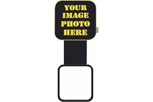 Custom Hitch Covers 2 Inch Personalised Tow Trailer Hitch Cover with Image Text Logo,Square Hitch Box Cover Towing Hitch Plug