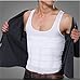 Mens Slimming Body Shaper Undershirt Vest Shirt Abs Abdomen Shaperware (S- XXL) (M/Black)