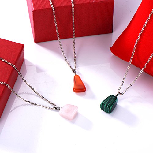 3 Hicarer+Irregular+Healing+Crystal+Pendants