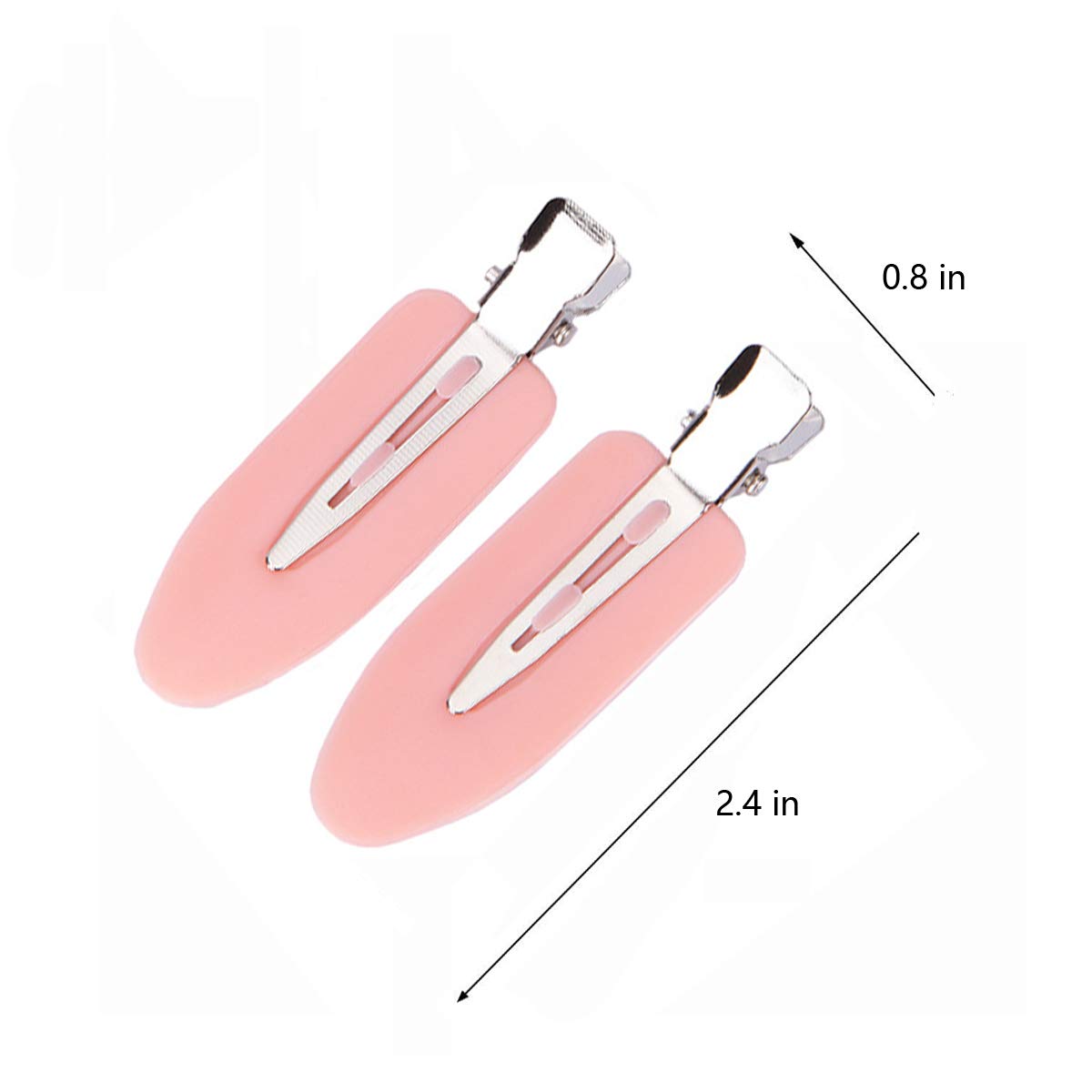 6 Pieces No Bend Hair Clips, No Crease Hair Clips, Makeup Clips for Hairstyling, Valentine' Day Gift for Women and Girls (Black&Pink&White) : Beauty