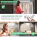 Closet Lights, Super Bright LED Motion Sensor Light Indoor with 3200mAh Battery, 16in Rechargeable Under Cabinet Lights for Closet/Wardrobe, Stick-on PIR Night Lighting Warm White (3 Pack)