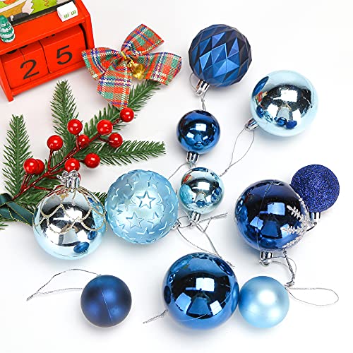 DomeStar Christmas Ball Ornaments, 100PCS Christmas Tree Ornaments Christmas Baubles Tree Balls Christmas Decorations