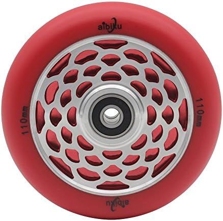aibiku 110mm Hollow Core Pro Scooter Wheel with Abec-11 Bearings fit for Fuzion/Envy/MGP/Lucky TFOX/Vokul Pro Scooters