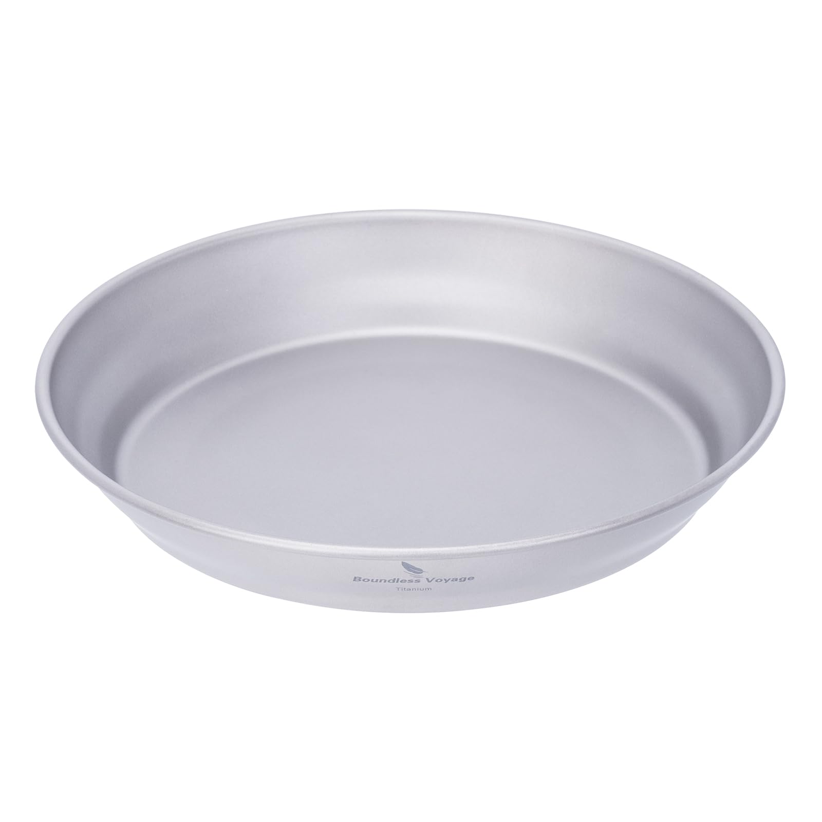 Boundless Voyage Titanium Dish Plate with Carry Mesh Bag Outdoor Titanium Dishware and Utensils Mess Kit Titanium Single-Walled Bowls for Camping Backpack Ti1109T
