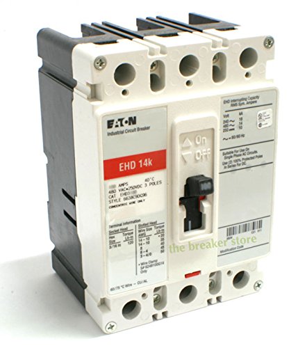 Click Here to See More Images USED WESTINGHOUSE (EATON CUTLER HAMMER) EHD3100 - Circuit Breaker 3P 100Amp 480VAC