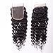 10A Brazilian Deep Wave Sew in Lace Closure 100% Virgin Human Hair Lace Closure Free Part Natural Color 10 Inch