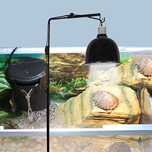 SHZONS Reptile Lamp Stand Adjustable Metal Floor Lamp Bracket for Succulent Lizard Tortoise Turtle