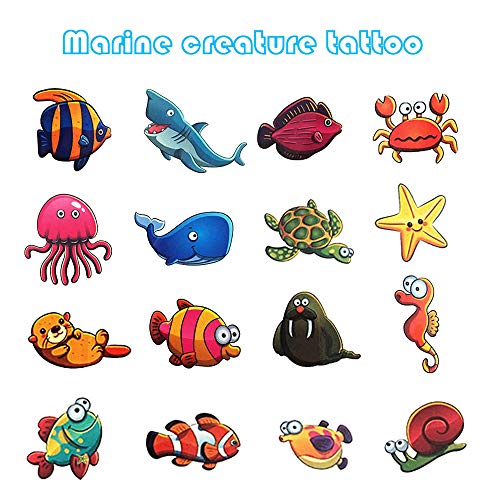 2 Temporary+Tattoos+Kids+Shark+Birthday+Supplies