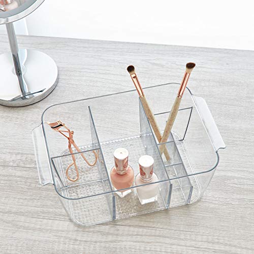 InterDesign Cosmetic Organizer Tote for Vanity Cabinet to Hold Makeup, Beauty Products - Clear - Thumbnail 3