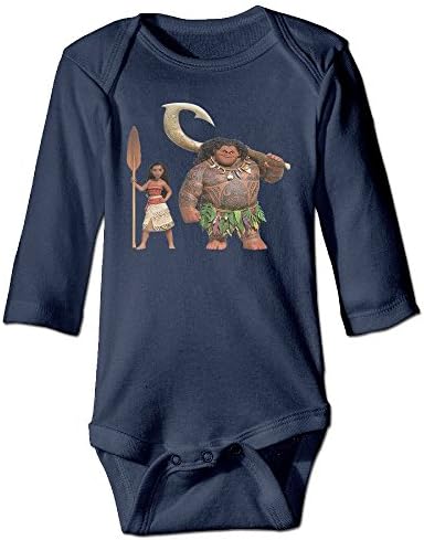 DELPT Moana Funny Baby Girls Boys Romper Climb Clothes 12 Months Navy