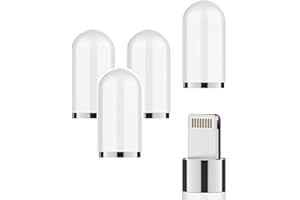 ZOYUZAN Apple Pencil Cap Accessories 1st Generation Caps (4 Pack) Replacement Accessory ipencil Top Magnetic Adapter Compatible for Ipad Pro 10th Air 3th Tablet First Gen Pen Stylus Pecil 12.9 9th 10.5 inch