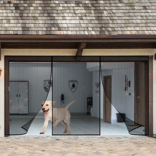 Garage Door Screen for 2 Car 16 x 7 Ft Retractable Self