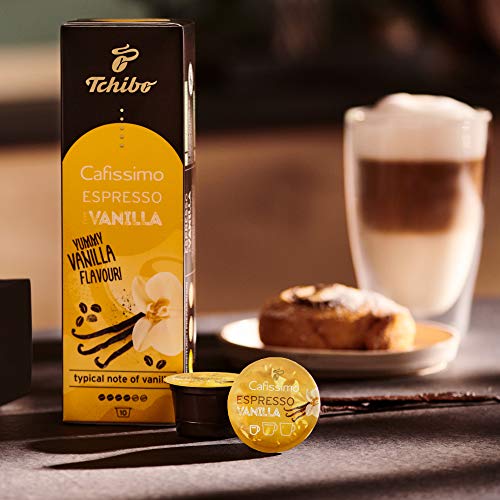 Tchibo Cafissimo Vorratsbox Espresso Vanilla Kaffeekapseln, 80 Stück – 8x 10 Kapseln (Espresso, aromatisch mit… – Bild 6