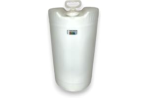 CHEMSTREAM | 15 Gallon Drum | Tight Head Drum | Emergency Water Storage | Chemical Storage | 2" & 3/4" Fittings | Food Grade | BPA Free | HDPE | UN Rated (Clear)