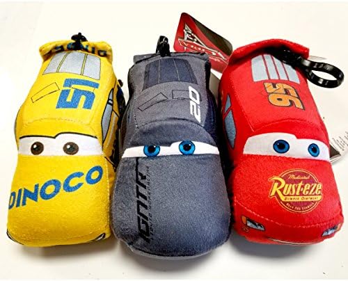 Disney Cars Plush with Key Clip 3pcs Set