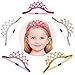 Asufegucd Baby Toddler Elastic Chiffon Flower Headbands Princess Girls Hand Sewing Beads Flower Headwear Nylon (DN155)
