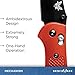 Benchmade - Griptilian 551 Knife, Plain Drop-Point, Coated Finish, Orange Handle