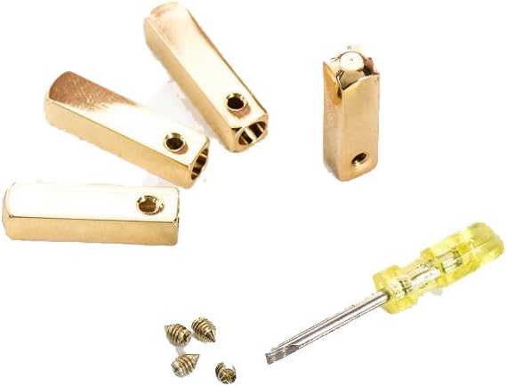 Gold Metal Yeezy Tips for Shoe Laces (4 Pack)
