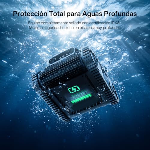 Ultenic Robot Pool Cleaners & Walls, Line, Navigation S&N App | Cleaning Background/Walls/Line, 180min/150㎡, Self-parking, Filter 180μm 3.5L, App Control, Automatic and Wireless