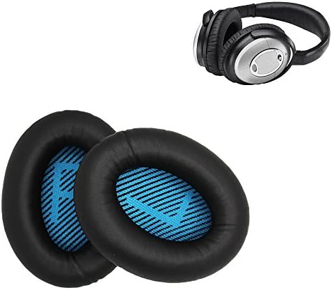 Bose Replacement Ear Pads Kit - Compatible with Quietcomfort 2 / Quiet Comfort 15 / QC 25 / Ae2 / Ae2i / Ae2w / Sound True / Sound Link (BLACK)