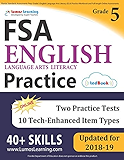 Florida Standards Assessments Prep: Grade 5 English Language Arts Literacy (ELA) Practice Workbook and Full-length Online Assessments: FSA Study Guide